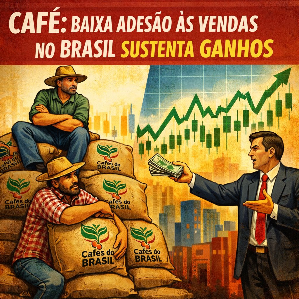 🟥⭕☕⭕🟥   CAFÉ: baixa adesão às vendas no Brasil sustenta ganhos   tinyurl.com/2ndmtbf9