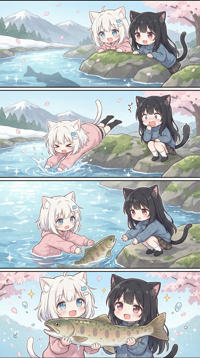ima_AI123's tweet photo. おはよう！

「春告魚」 https://t.co/c9VnxGhzbm