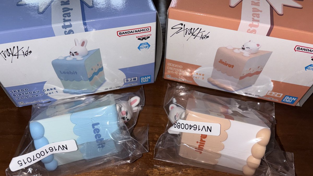 Mallow985820's tweet photo. Stray Kids skzoo BIRTHDAY CAKEコレクション　スキズ　vol.1 vol.2 交換

求)
トェッキ🐖🐇

譲)
リービット🐰
ジニレット🥟

都内・東京周辺手渡しor郵送
＊箱ごと

→DMまで https://t.co/zrU1VsOoPw