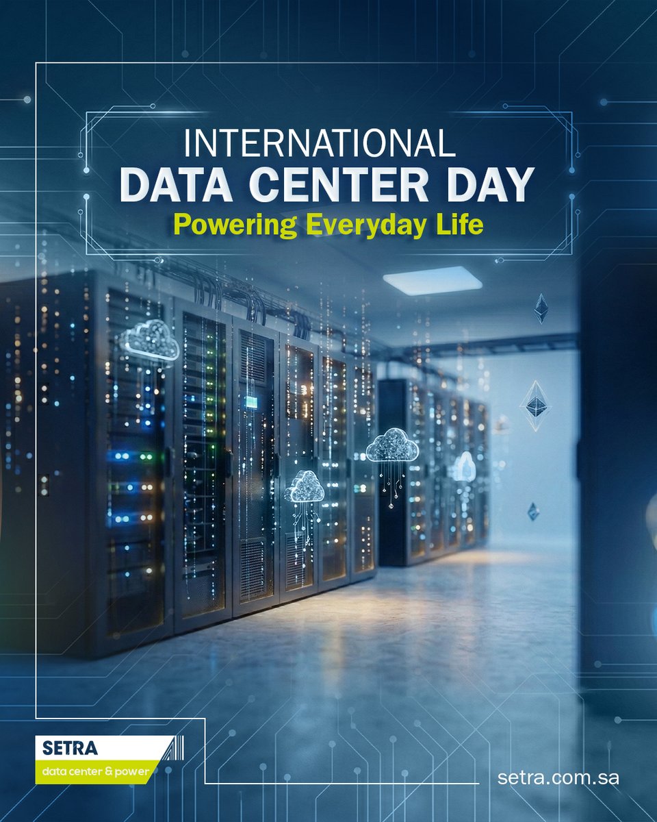 On International Data Center Day, we salute the 24/7 operations that keep daily life connected. Setra supports the Kingdom's digital infrastructure with reliable data center connectivity and integrated solutions.

#Setra #InternationalDataCenterDay #DataCenter