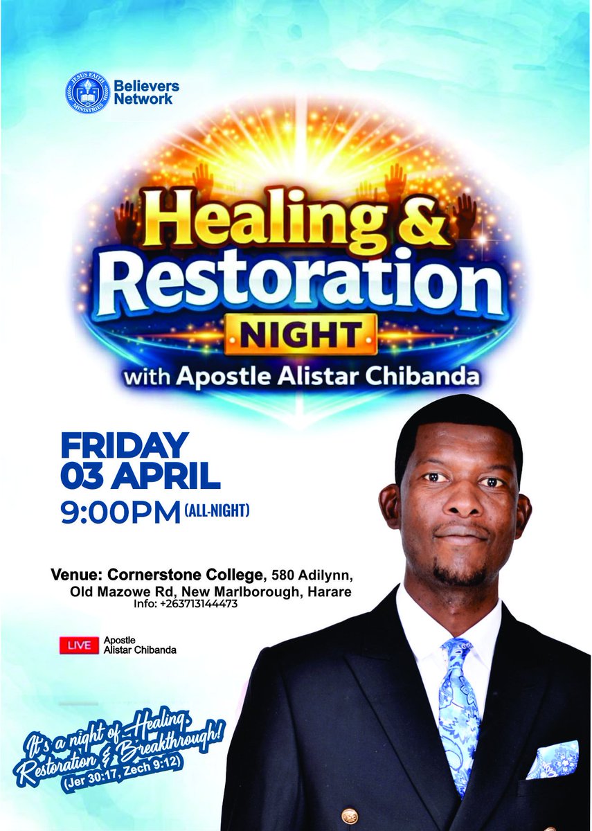 Apostle Alistar Chibanda tweet media