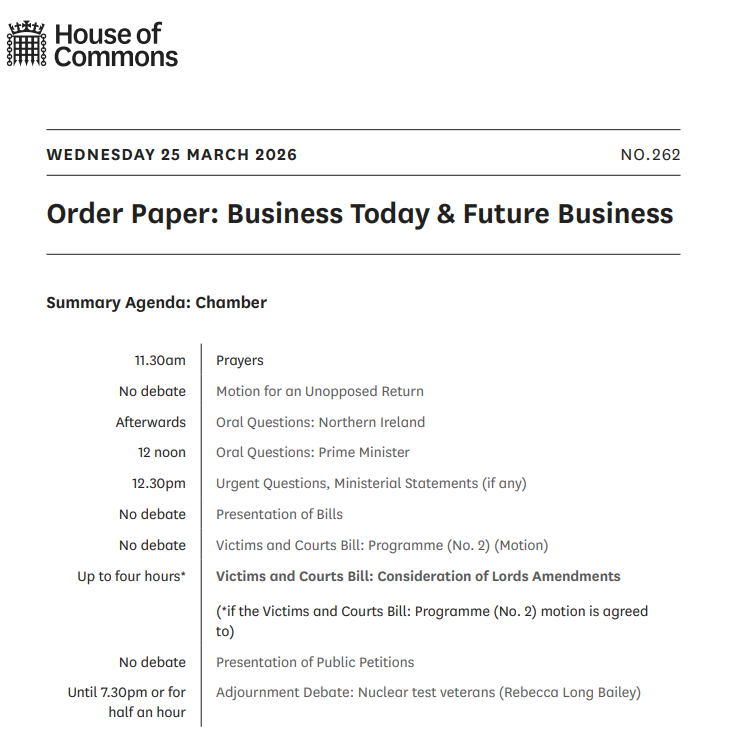 UK House of Commons tweet media