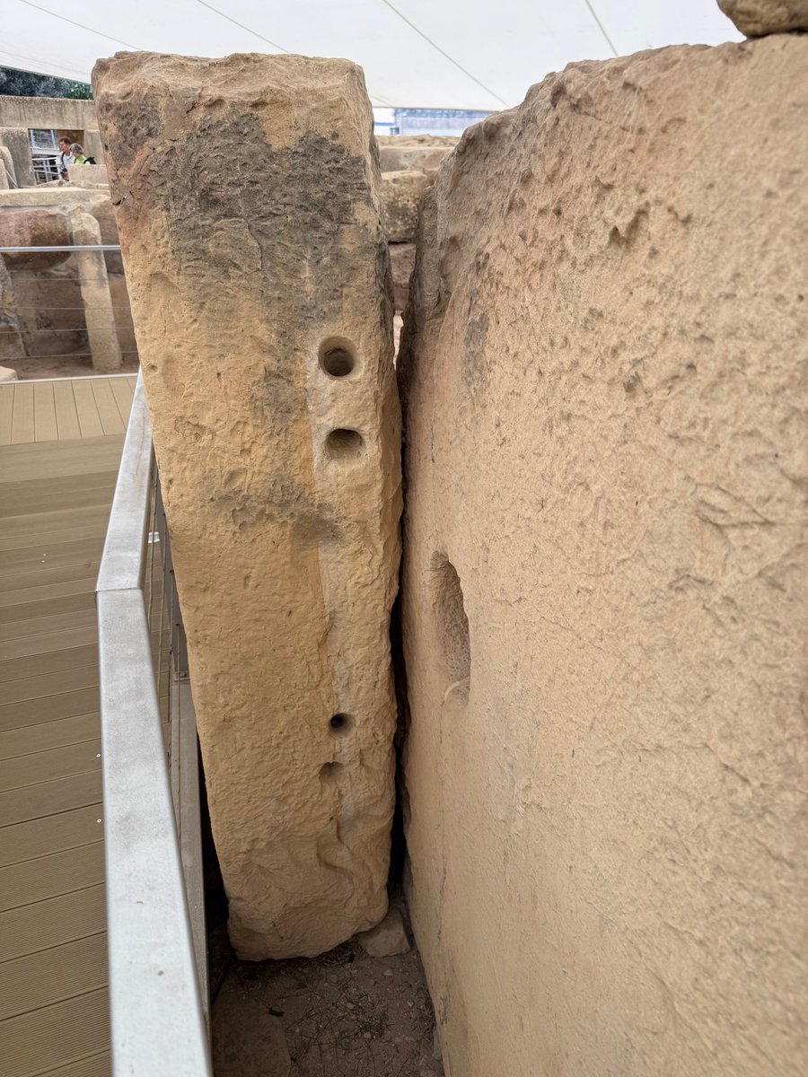 outofspace2's tweet photo. Some interesting pinch holes at Tarxien Malta https://t.co/OmNx9BofQJ