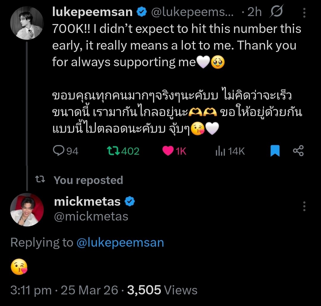 LukeMick Thailand tweet media