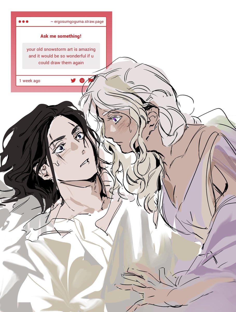 ergosum_public's tweet image. it’s more of a colored sketch but i hope it’s to your liking!
#asoiaf
#snowstorm