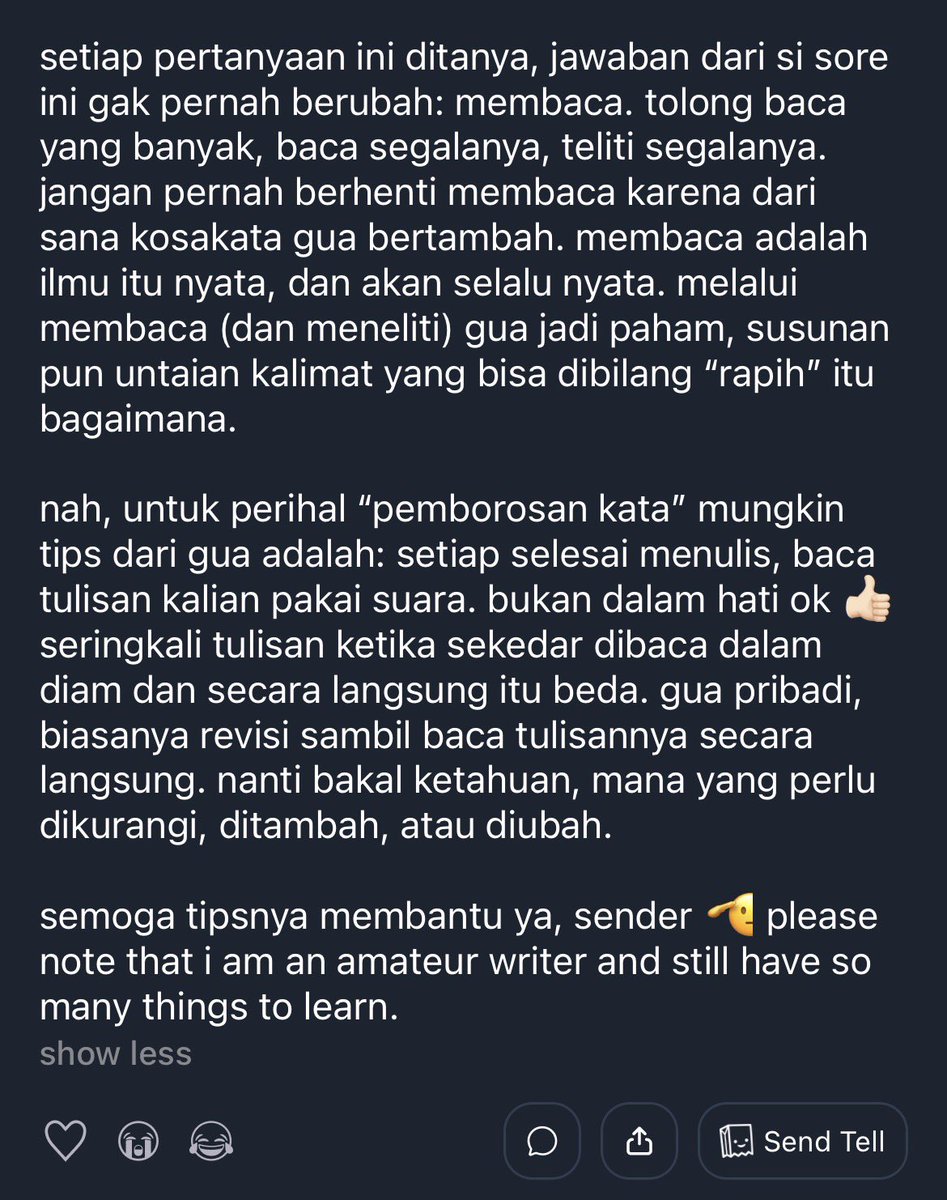 Munchlis's tweet image. #tellonym amateur tips