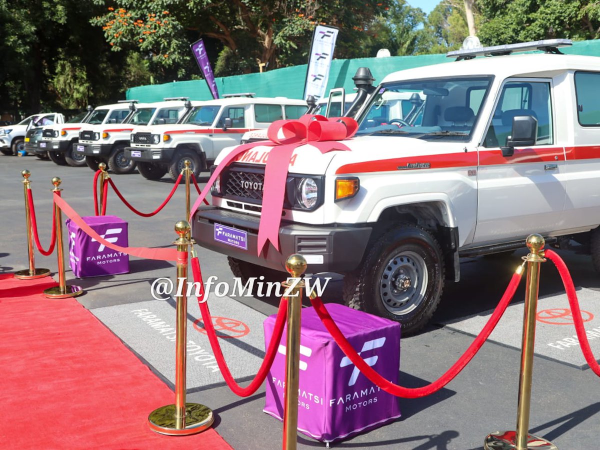 ttgono's tweet image. This morning, H.E President Mnangagwa handed over 10 fully equipped, state‑of‑the‑art Toyota Land Cruiser ambulances to the Ministry of Health and Child Care at State House. The ambulances will strengthen emergency medical response and healthcare delivery nationwide.
#Vision2030