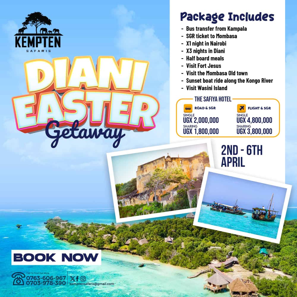 JoelWakan's tweet photo. Save time planning your Kenyan Coast trip the right way.

Get help choosing the best destination combination, experiences, and travel flow from Uganda.

Call or WhatsApp: 0703978390
—or talk to your preferred travel agent to start planning. https://t.co/7XnUmGCGxJ