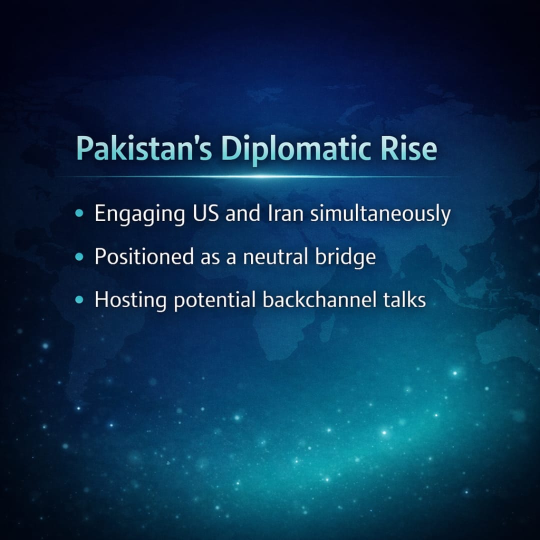 youthdiploforum's tweet photo. The narrative is shifting…
Pakistan is quietly stepping in as a bridge 🌍
Not about sides anymore it’s about staying in the conversation. Meanwhile, India’s silence raises questions 🤔

Who shapes what comes next?  

  #پاکستان #Iran https://t.co/xArzjU5f2i