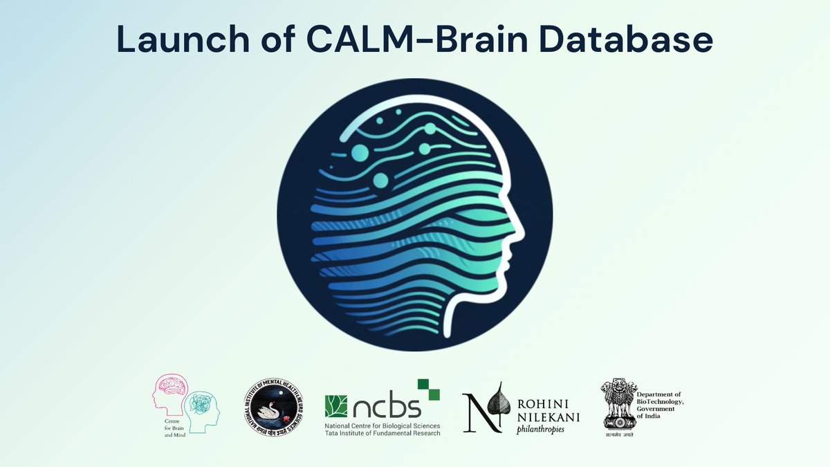 cbmnimhans's tweet photo. We are pleased to announce the launch of the CALM-Brain database, a collective effort of teams @cbmnimhans &amp; @cbmncbs, supported by the @RNP_Foundation

This multimodal, longitudinal database paves the way for progress in psychiatric research in India. https://t.co/yoMUaFqC1g