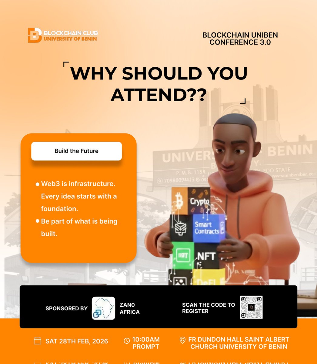 CreativeOB's tweet photo. Designed the Web3 social media visuals for the @unibencrypto UNIBEN conference 🚀
Clean, modern and engaging making blockchain simple and easy to connect with https://t.co/1XoB1bZoVw