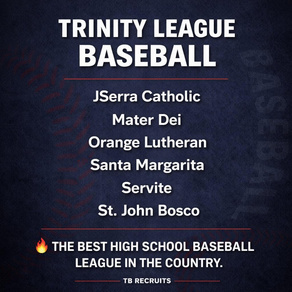 tromblybaseball's tweet photo. Trinity League = college baseball at the HS level.

Every program is run like a college program. Players are developed, coached, and prepared the right way.

That’s why college coaches recruit this league HEAVY. ⚾️🔥 https://t.co/hPbZX6TvQw