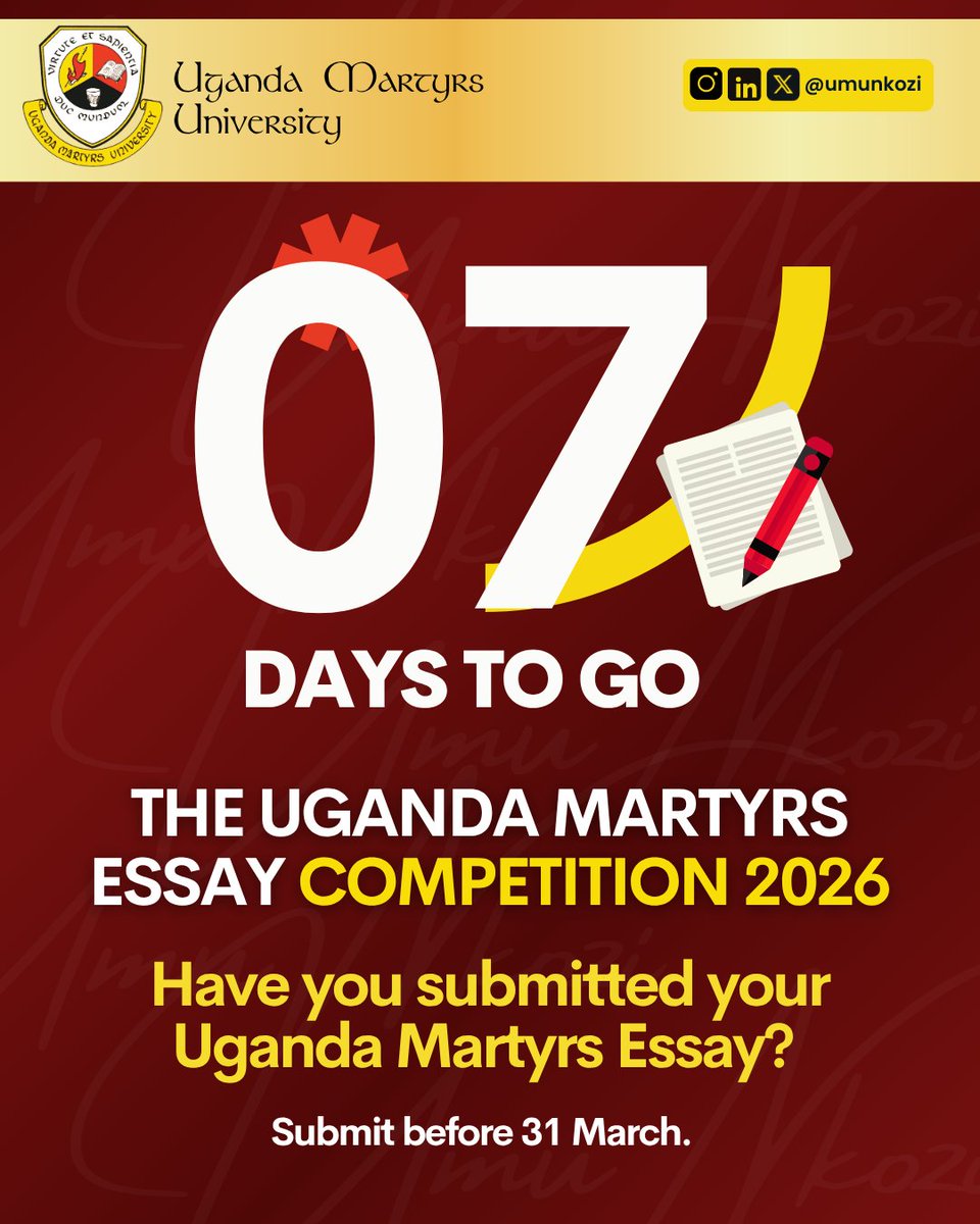 Uganda Martyrs University (Official) tweet media