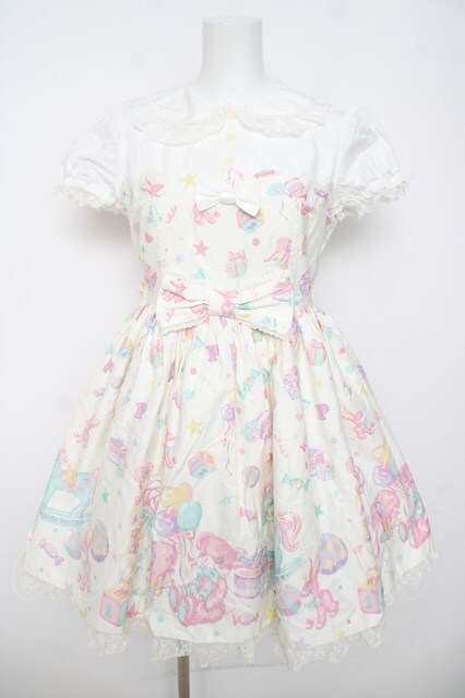 🎈🤍New arrival🤍🎈 Angelic Pretty / TOY PARADEワンピース オフ白 Y