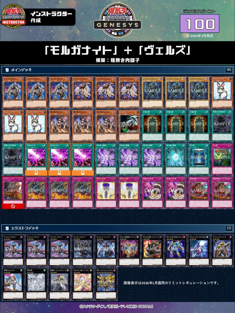 📝 #インストラクターGENESYSデッキ 紹介