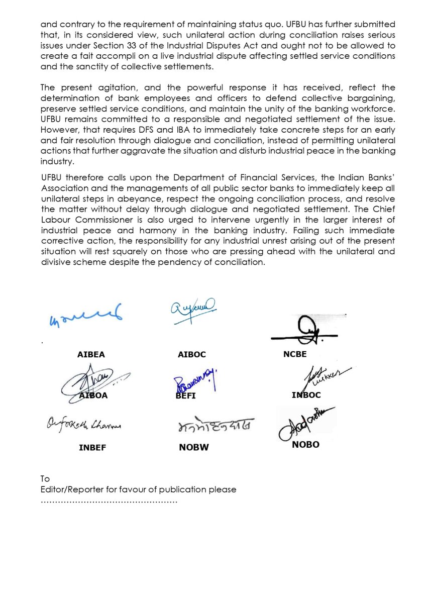 ALL INDIA BANK OFFICERS ASSOCIATION tweet media