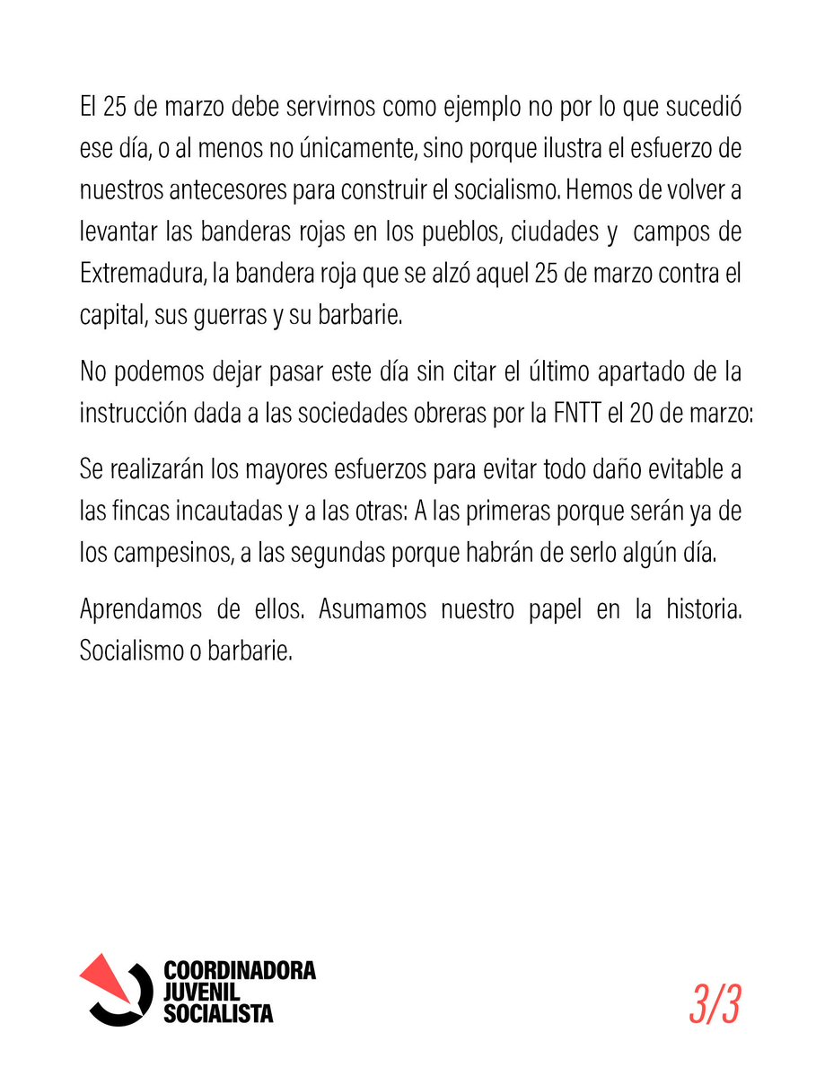 Cáceres CJS tweet media