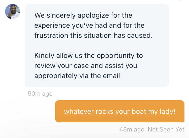 frncs_o's tweet photo. @GO54_hq just lost a customer of more than 10 years, not like they care, but it's sad how a horrible customer experience can be the straw that broke the camel's back! https://t.co/uaZKb5TCPp