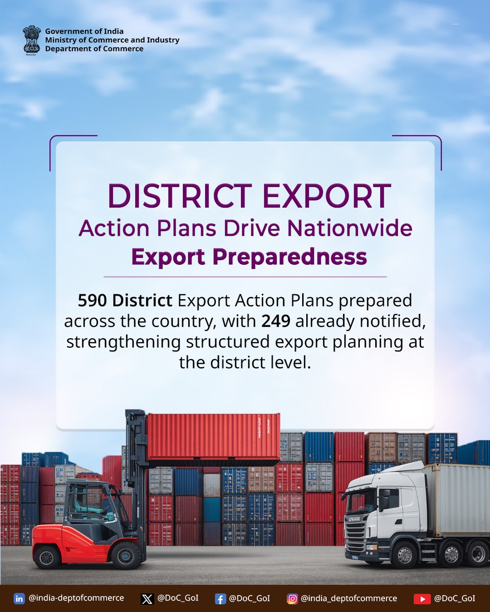 Dept of Commerce, GoI tweet media