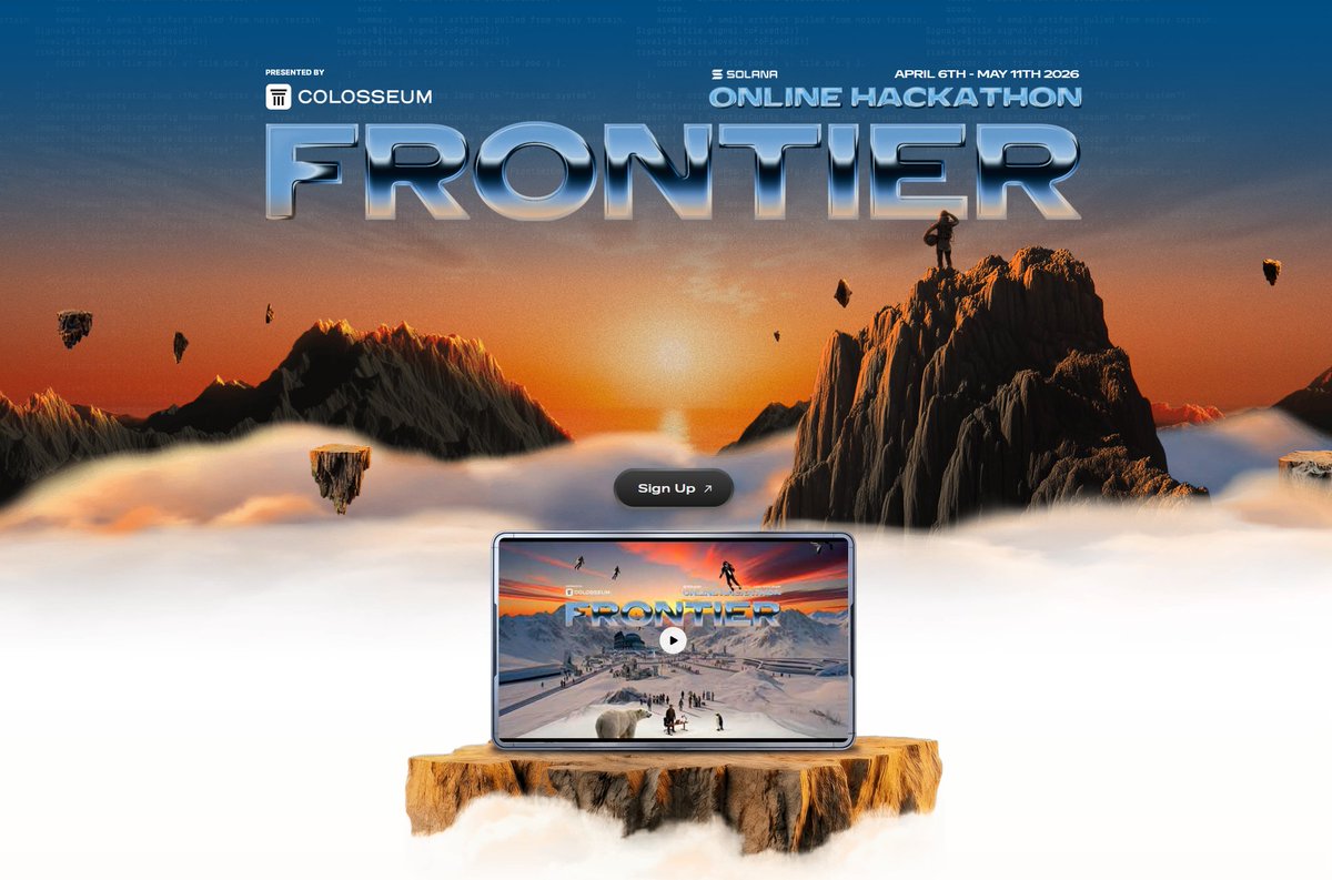 開拓者の精神を、呼び覚ませ。

Solana最大のグローバルハッカソン
『Frontier Hackathon』へのエントリーがスタート。

世界を変えるアイデアを、5週間で「グローバル事業」へ。

4月6日、開幕。世界で勝負したい起業家や開発者は、このチャンスを逃すな👇