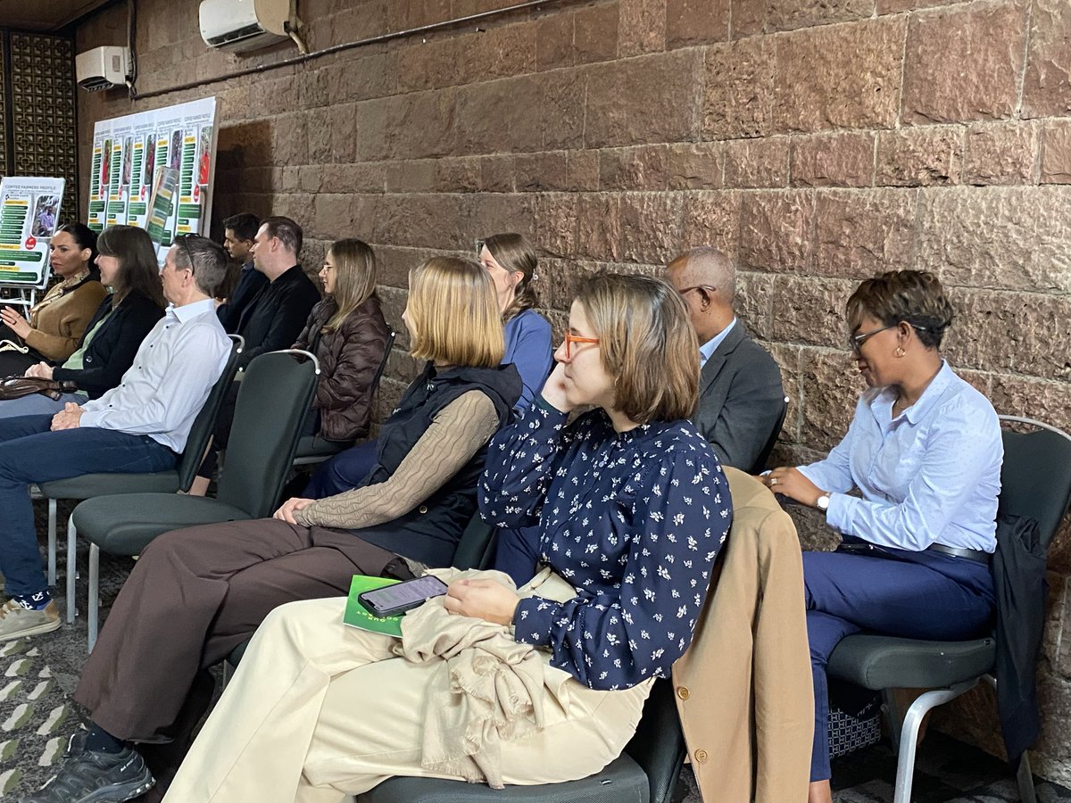 JensSteuernagel's tweet photo. Right now happening: UniqueBean internal cup of harvest #coffee cupping event in Addis Ababa, #Ethiopia celebrating best Bale Forest coffees with coffee producers and the private sector implemented by @CaritasCHETH funded by #Thermoplan with support from @SwissAddisAbaba https://t.co/zUfMHAZTCW