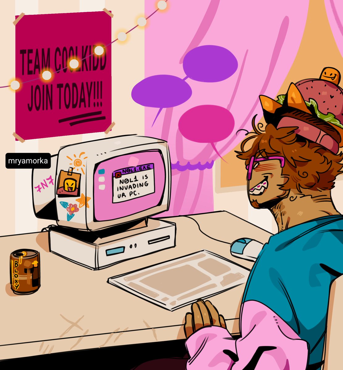 meowmorka's tweet photo. my oc 007n7 | (was planning to draw Noli too, but I'm lazy) https://t.co/sLR1GN2Iia
