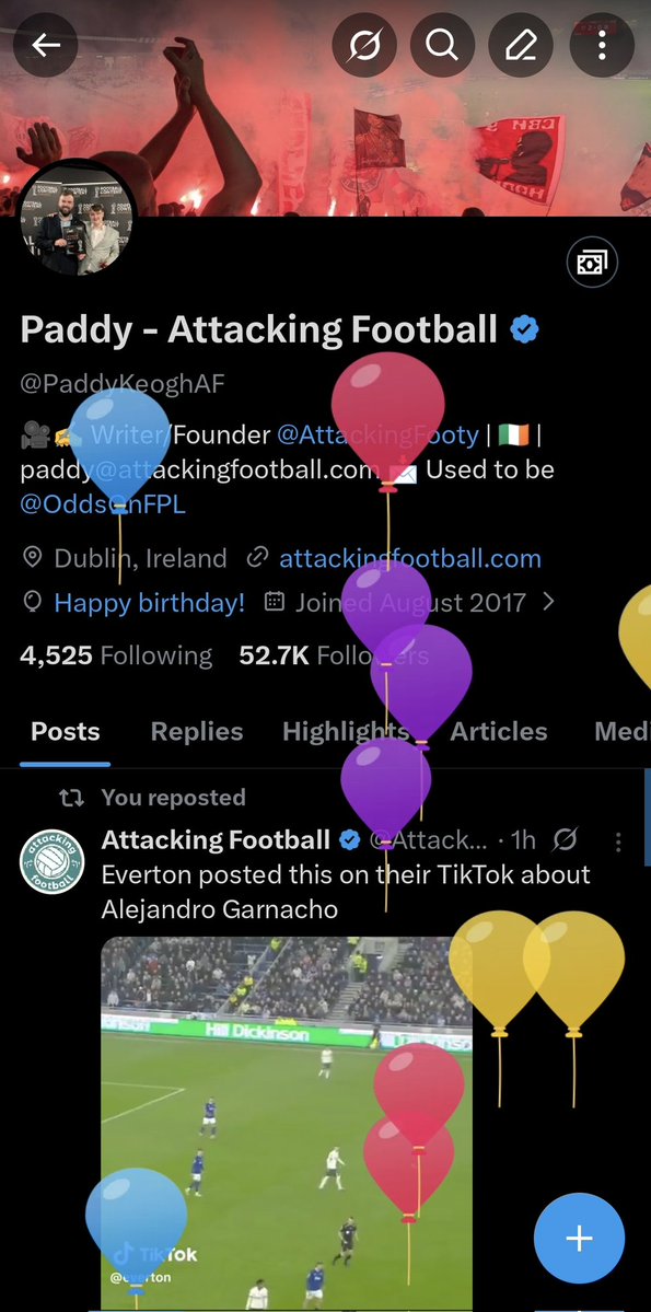 Paddy - Attacking Football tweet media