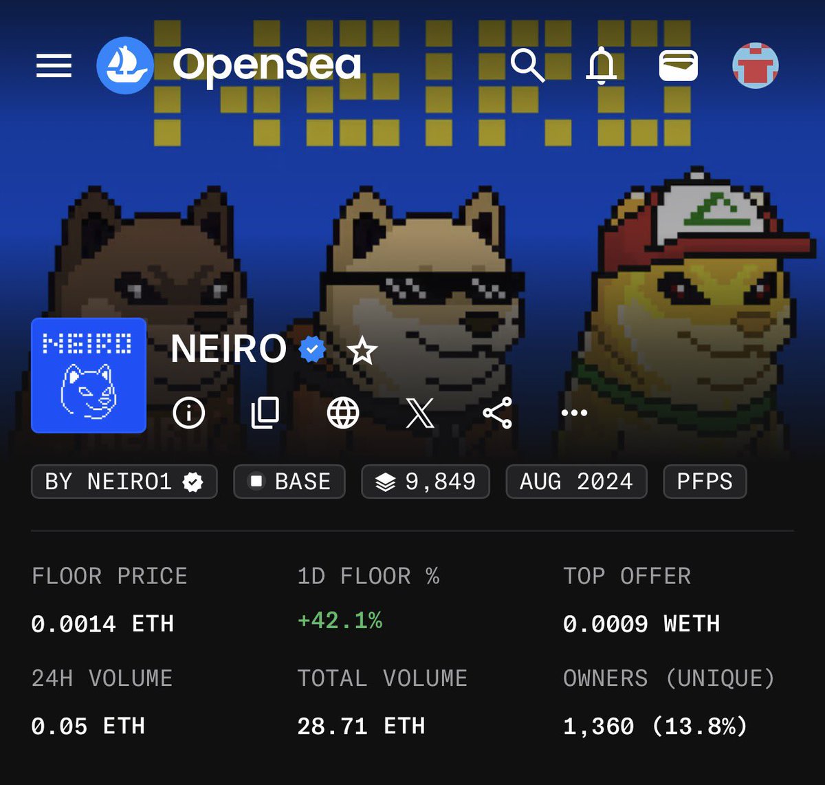 NeiroNFT 🏴󠁧󠁢󠁷󠁬󠁳󠁿 𓊖 3 6 9 tweet media