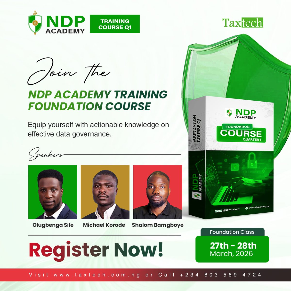 TaxTechNG's tweet image. Data is the new asset, but only if you can manage it.

Join the NDP Academy Foundation Course (Q1)
📅 March 27–28, 2026
Learn practical data governance from industry experts.

👉 Register now.

#DataGovernance #Upskill #NigeriaTech