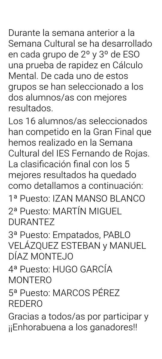 IES Fernando de Rojas tweet media