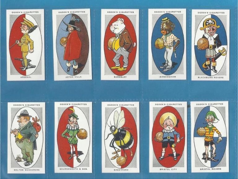 Ogden's Club Nicknames Cigarette Cards from the 1920s One or two there  wouldn't pass the taste test these days