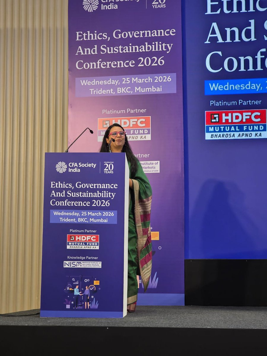 CFASocietyIndia's tweet photo. @rnsehgal Meet our host for the day, Nimisha Pandit, CFA, kicking off the much anticipated first session of the day!! Stay tuned!! #EGS2026 https://t.co/E7plJ0rYUQ