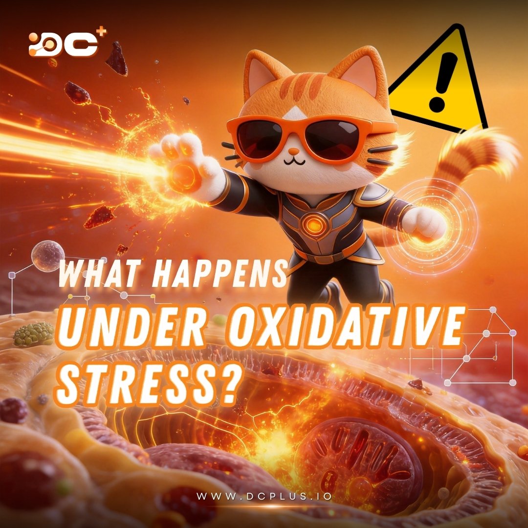 dcplus_official's tweet photo. Excess reactive oxygen species (ROS) attack the unsaturated fatty acids within the membrane, triggering: 🔥 Lipid peroxidation

This leads to:

 ❌ Increased membrane rigidity
 ❌ Reduced permeability
 ❌ Impaired receptor signaling
 ❌ Disrupted ion exchange

Over time, this results in:

 • Reduced cellular communication
 • Impaired nutrient transport
 • Compromised mitochondrial efficiency

In simple terms:

A stiff membrane = reduced cellular performance = accelerated aging

💬 Do you think oxidative stress is something we can feel immediately or does it accumulate silently over time?
- What lifestyle factors do you think contribute most to membrane damage?

Share your thoughts on our X 🔥

👉 In our next post, we’ll dive deeper into: Why Membrane Fluidity Matters?

#DCPLUS #OxidativeStress #MembraneFluidity #RedoxBalance #CellHealth #AgingScience #Mitochondria #DeSci #HealthFi #ScienceOnChain