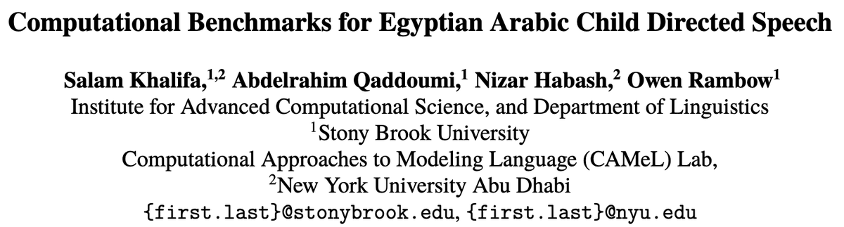 CAMeL Lab | «مختبر «كامل tweet media