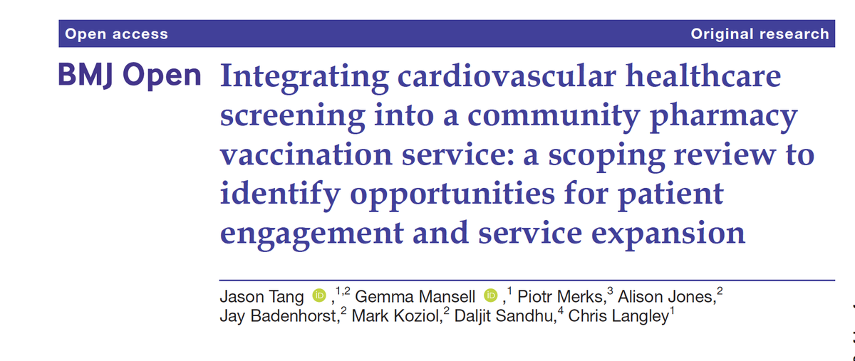 piotrmerks's tweet image. Apteka to dziś coś więcej niż wydawanie leków.
Nasza publikacja w BMJ Open pokazuje jasno:
✔️ screening sercowo-naczyniowy
✔️ szczepienia
✔️ interwencje farmaceutyczne
➡️ można łączyć w jeden, skuteczny model.
Problem? System nadal nie jest gotowy.
#publichealth #cardio #BMJ