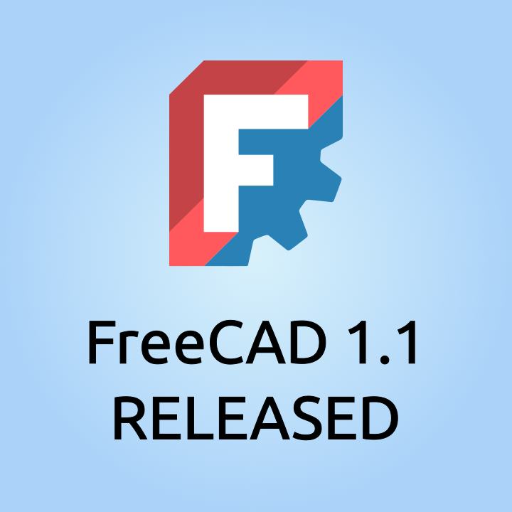 semhustej's tweet image. #FreeCAD 1.1 has been released, 1 year and four months after the last release! It comes with lots of new features and also many bug fixes.

Read the release here: wiki.freecad.org/Release_notes_…

Watch the promotional 1.1 video: youtu.be/a9biWv_M8p8?si…

#OpenSource #cad