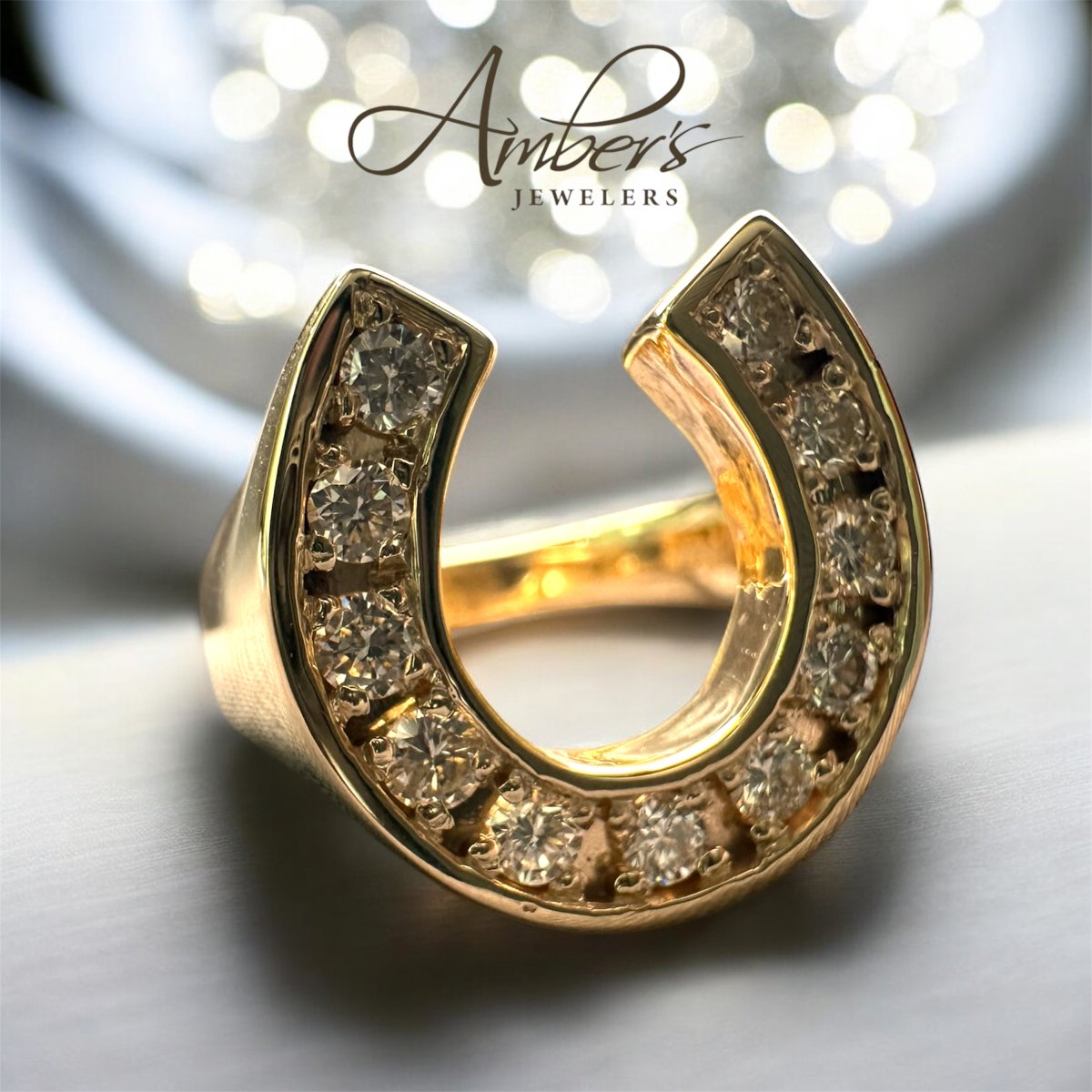 DesignsAmb3793's tweet image. Gold, diamonds, and a classic horseshoe design - a custom ring made entirely in-house.
#customjewelry #customring #katyjeweler #groksearch #grokdiscover