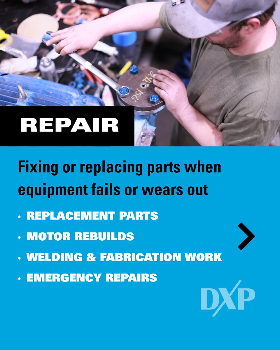 DXP_Enterprises's tweet image. 🔧 What is MRO? Maintenance, Repair &amp;amp; Operations—keeping facilities running safely and efficiently. At DXP Enterprises, our MRO solutions reduce downtime, boost efficiency, and protect your operations. Learn more: dxpe.com
#MRO #IndustrialSolutions
