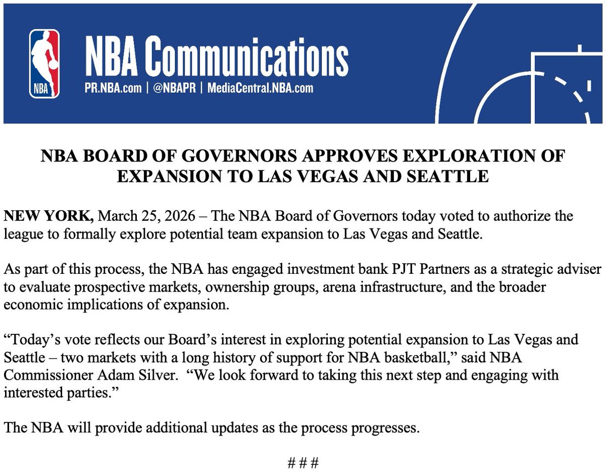 NBA Communications tweet media