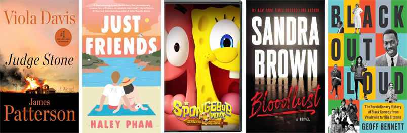 ewmlct's tweet photo. This week the Edith Wheeler Memorial Library, Monroe has 90 new books and two new movies.  New items include Judge Stone, Just Friends, The SpongeBob Movie, Half His Age, Bloodlust, Black Out Loud, In Her Own League, Chain of Ideas, and Cross and Sampson. https://t.co/lpvKbaqEKP https://t.co/j4pbW1MUAM