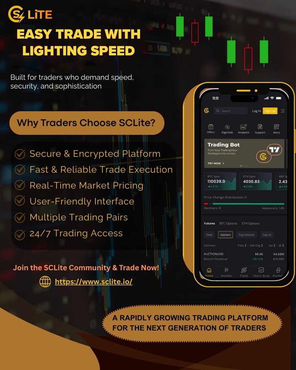 SCLiTE_Ex's tweet photo. Welcome to Crypto Community
✨ *SCLiTE is a Global Top Tire Exchange | Regulated by Ind Govt.*
Facebook: https://t.co/iT5e1ltsvW
Instagram: https://t.co/A19bBsA80P
Telegram: https://t.co/3JAKc9604P
#sclite #crypto_news #web3_Infrastructure #cex #crypto_community https://t.co/UNGHZ6LQlz