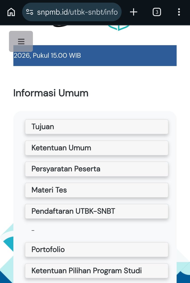 INFO SNBP & SNBT 2026 tweet media