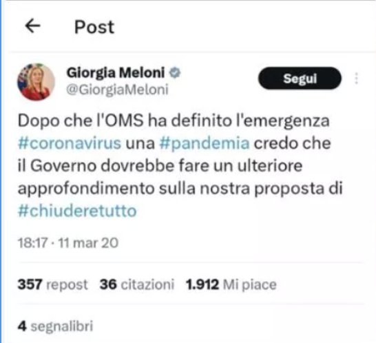 MarceVann's tweet photo. Qui per ricordarvi che questa mattina #Malan ha aggressivamente protestato contro "chi approfittò del Covid per limitare i diritti degli italiani".
Però non saprei dire se chi voleva #ChiudereTutto si sia alla fine dimesso.
#ChiudeteTutto #AndateACasa https://t.co/DzvXvAVSNF