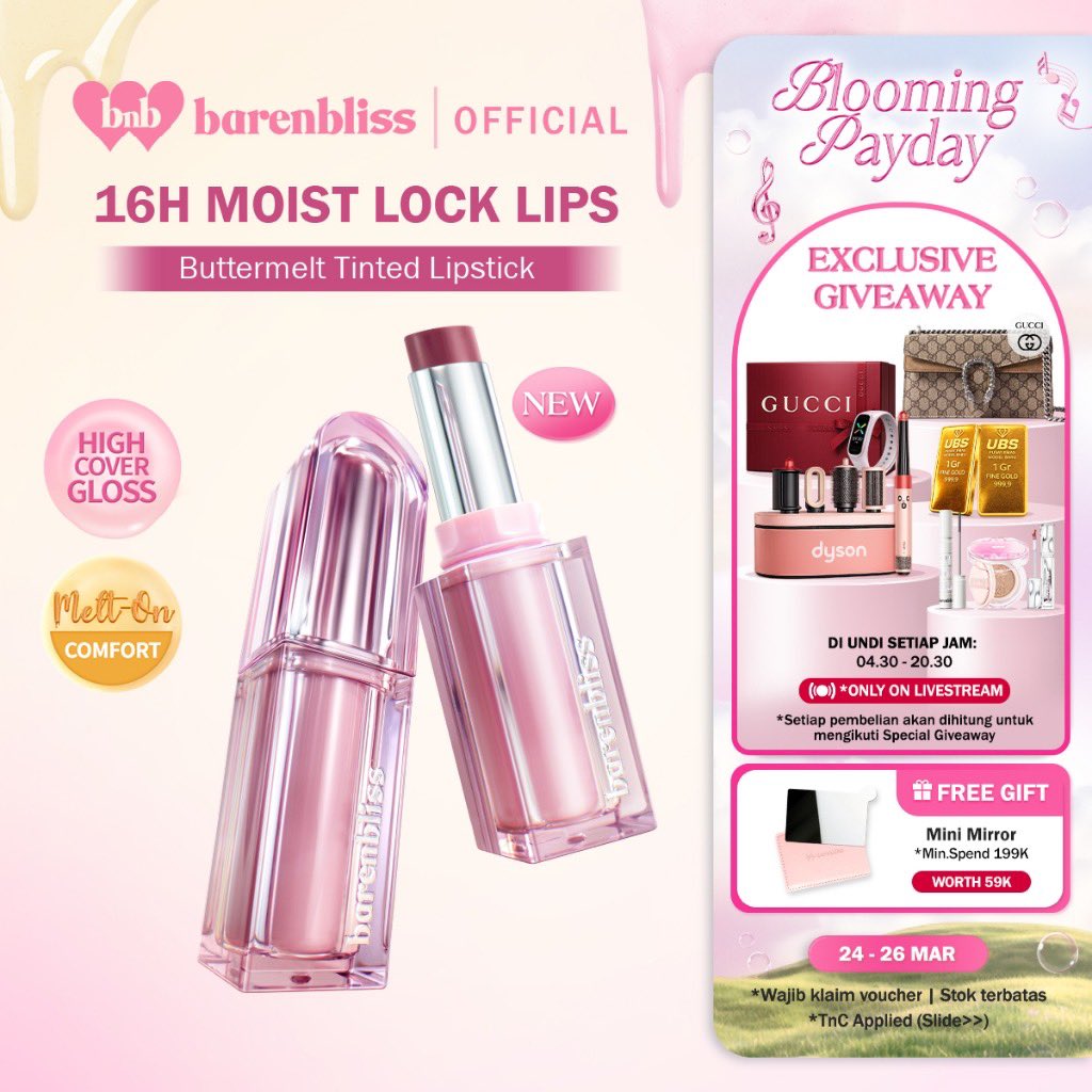 emel___y's tweet photo. shopee haul edisi murah mantap :p
a thread (cailah)

1. BarenBliss Butter Melt Tinted
— aku suka banget yang 666 Caramel Swirl 

https://t.co/mvgbs6L0i6 https://t.co/gFof5FPm5z