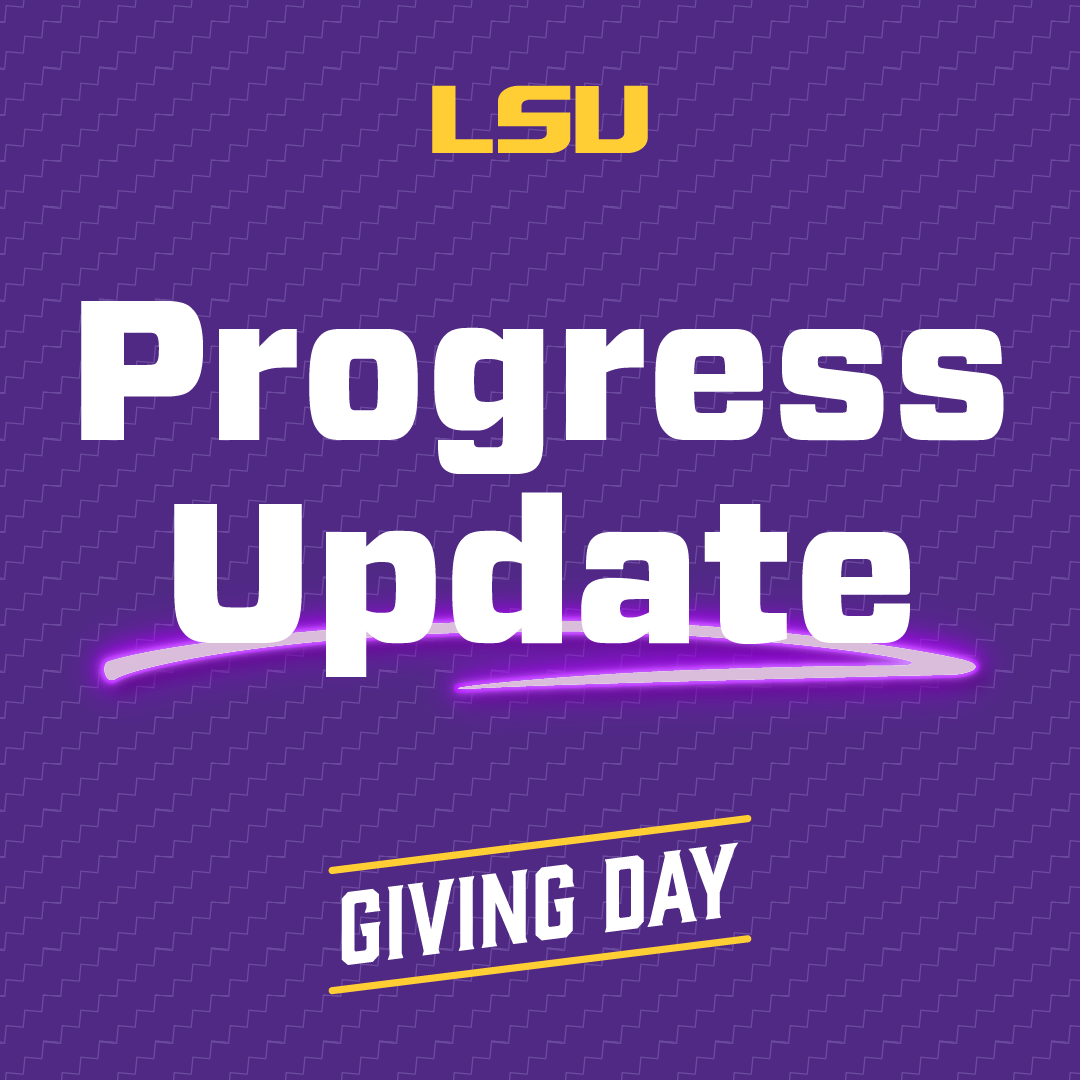 LSU_CCE's tweet photo. Challenge unlocked!🏆

Only a few hours into #LSUGivingDay26 and, thanks to your generosity, we've already unlocked the Mike Callais Challenge Gift! 

Let's keep the momentum geaux-ing: https://t.co/t9SruFx1kC https://t.co/4mrejY1D5t