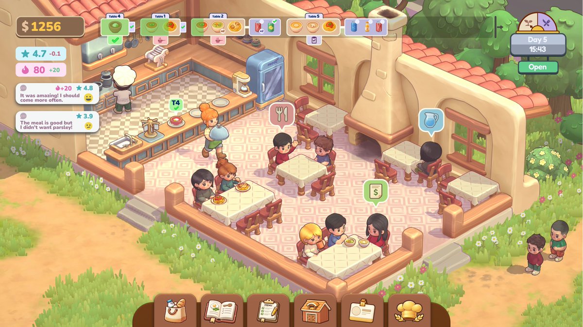 zbeedev's tweet image. Grow. Serve. Manage. 
We quit our jobs to build a farm and restaurant management game.
You grow your ingredients, serve customers, and manage the daily flow of your place.  
Here’s a look at how it’s coming along.

store.steampowered.com/app/4521650/Fa…

#gamedev #indiedev #unity3d #indiegame