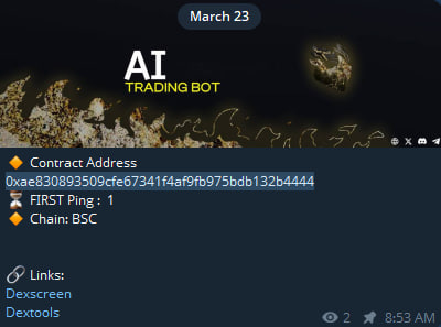 Here are a couple tokens <a href="/BSCAI_Bot/">BSC AI Bot</a> Predicted this week. 

$幸运、韧性与保护用户的回忆录 48k to 787.8k ATH (16x)
$BINANCE AI Pro 55.1k to 3.1M ATH (56x)

Try <a href="/BSCAI_Bot/">BSC AI Bot</a> Today! 
PredictionTracker.app 

Past Performance is not Indictive of Future Results.