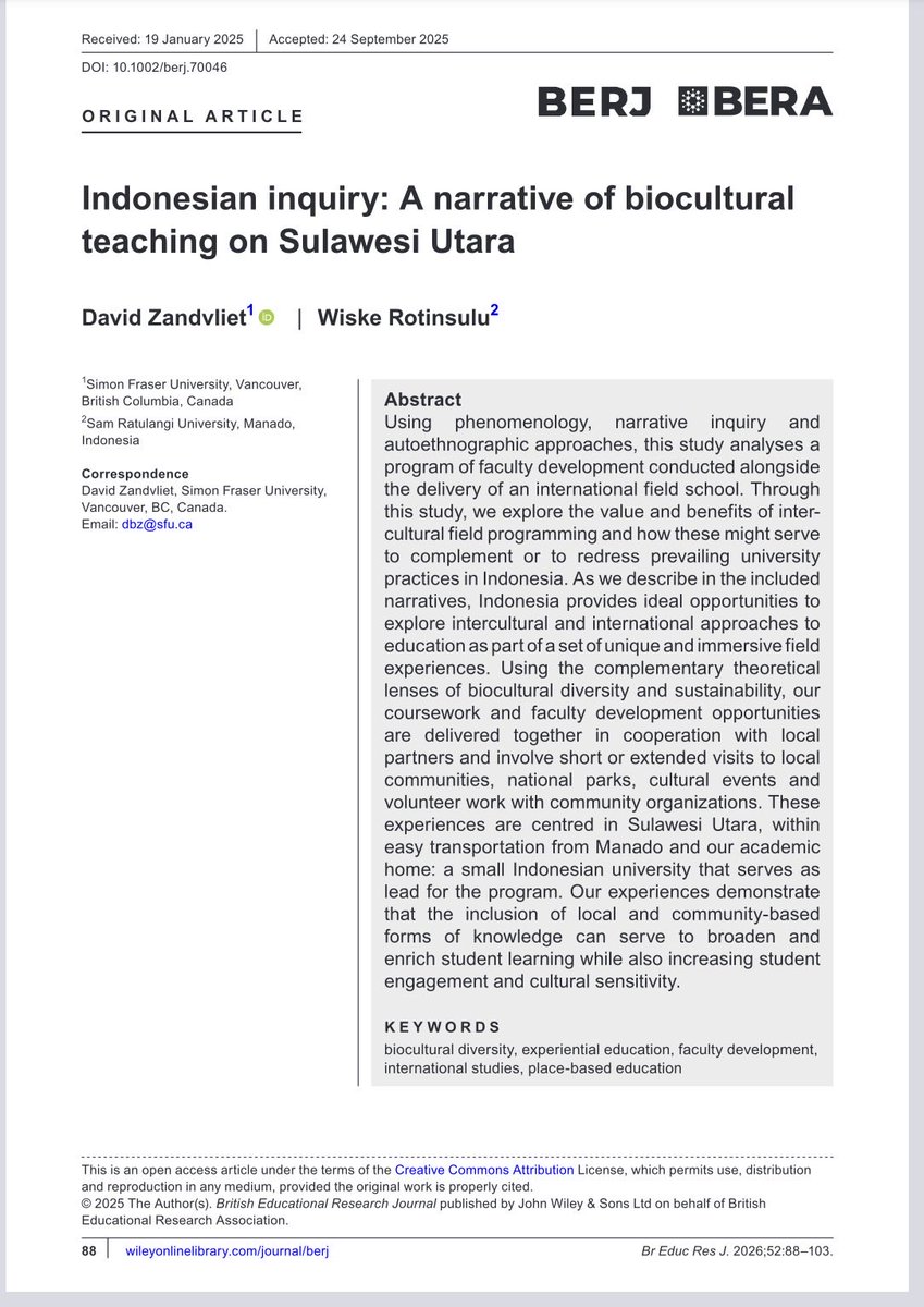 British Educational Research Journal tweet media