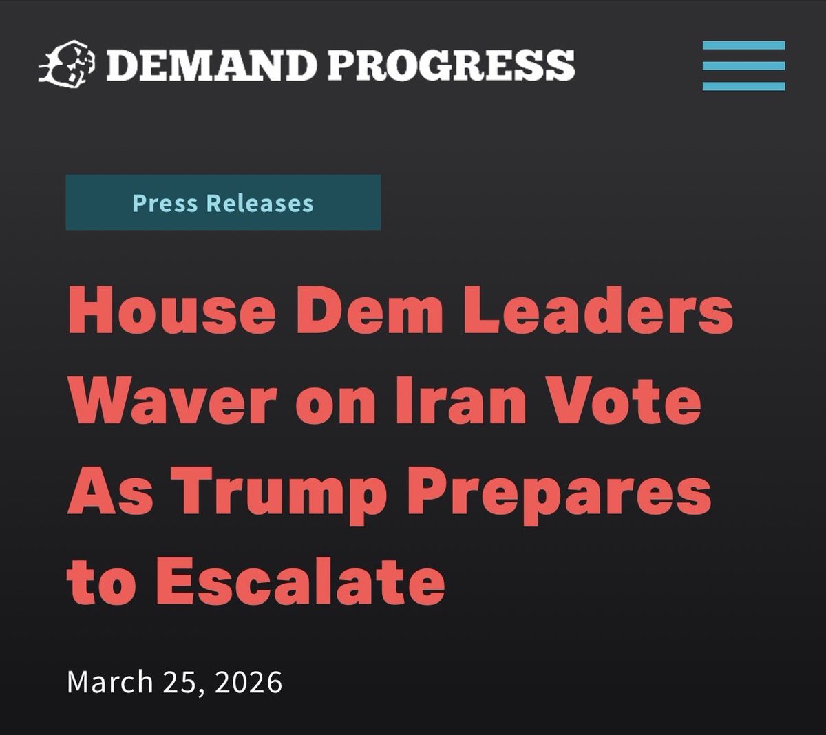 Demand Progress tweet media