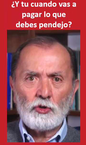 Chairos mal nacidos... 
¿Y porque a este pendejo no le cobran lo que debe? Hipócritas del bienestar.